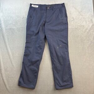 Carhartt 74533-20 Relaxed Fit Work Pants Navy Blue Men's‎ 34x30